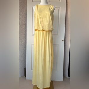 C.O.Z.Y. Maxi Dress Draped Waist Pockets Large/US‎ 8